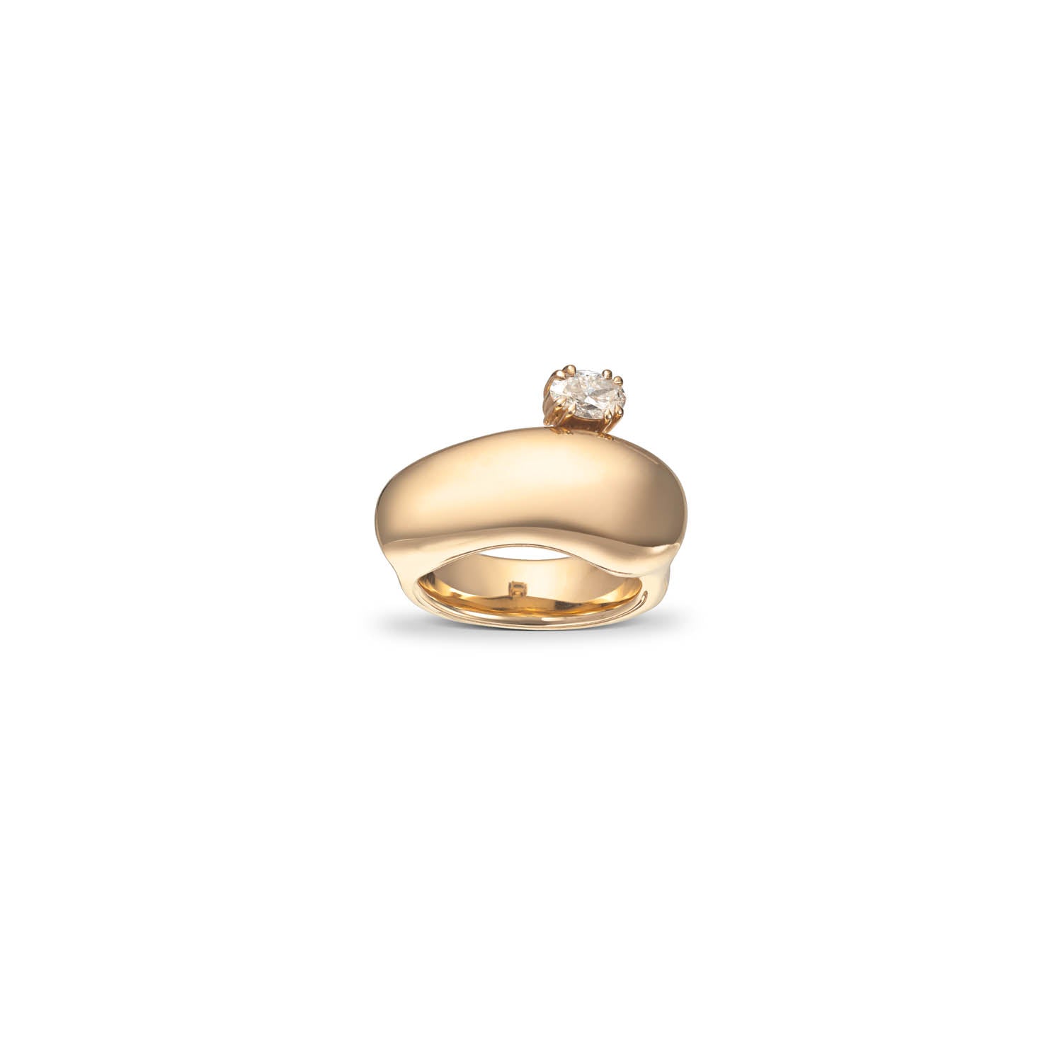 The gold grande oval ring