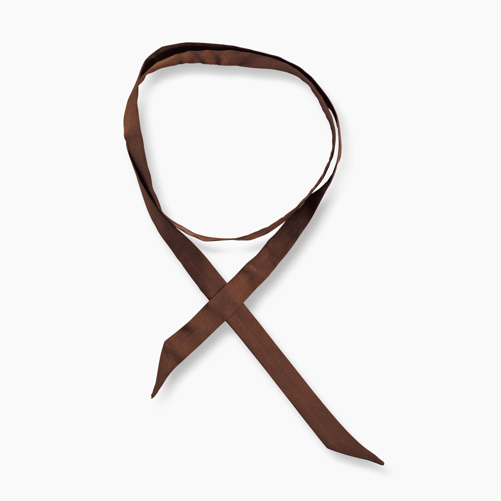 The brown petite silk scarf