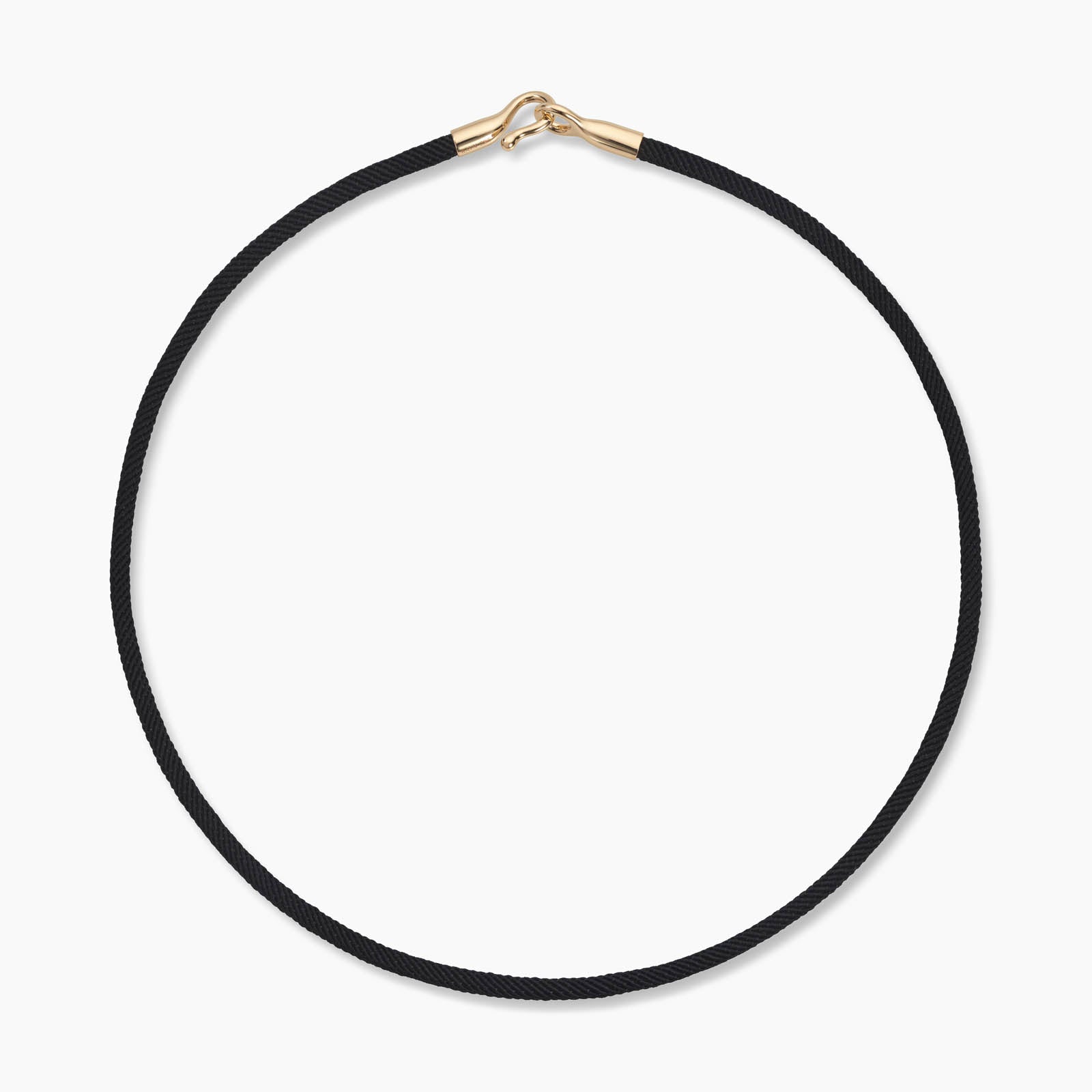 The black cord necklace gold