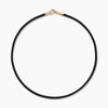 The black cord necklace gold