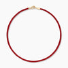The red cord necklace gold