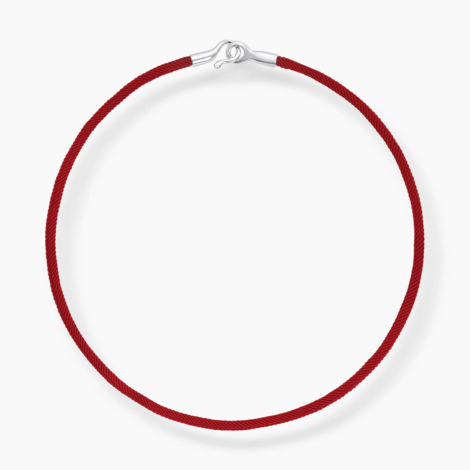 The red cord necklace silver