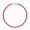 The red cord necklace silver