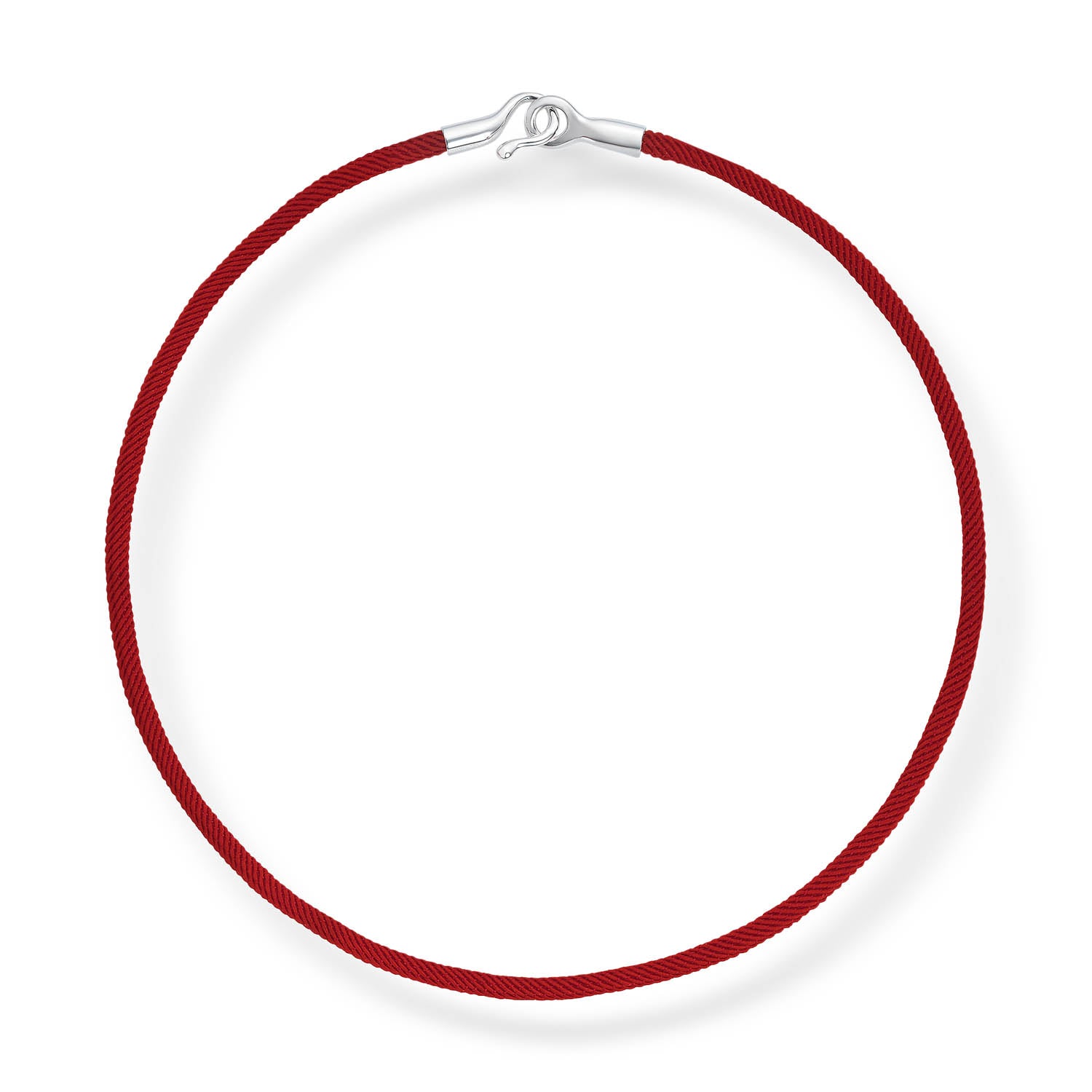 The red cord necklace silver