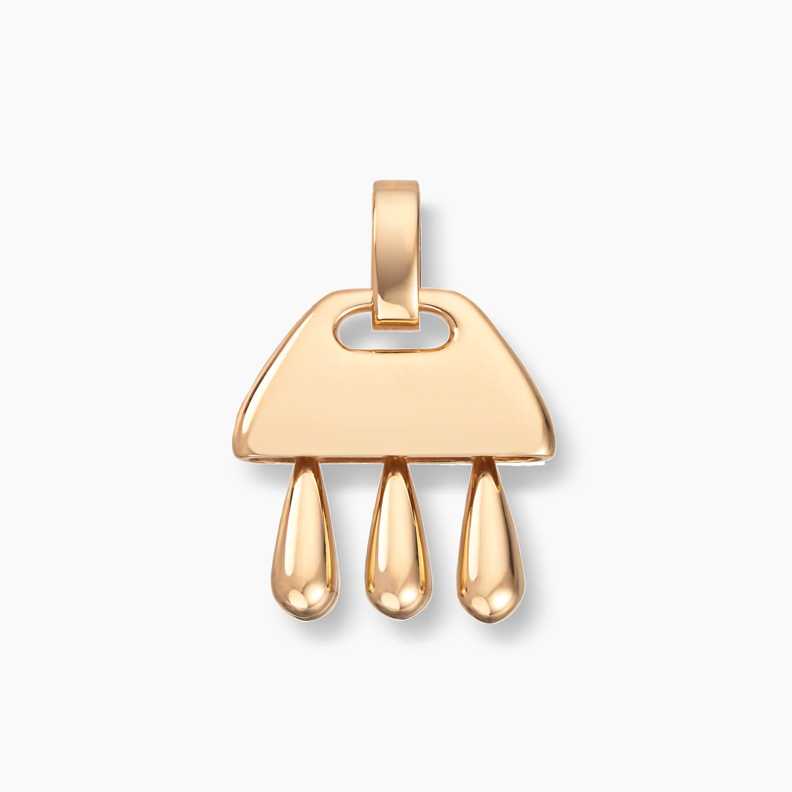 The gold petite drop pendant