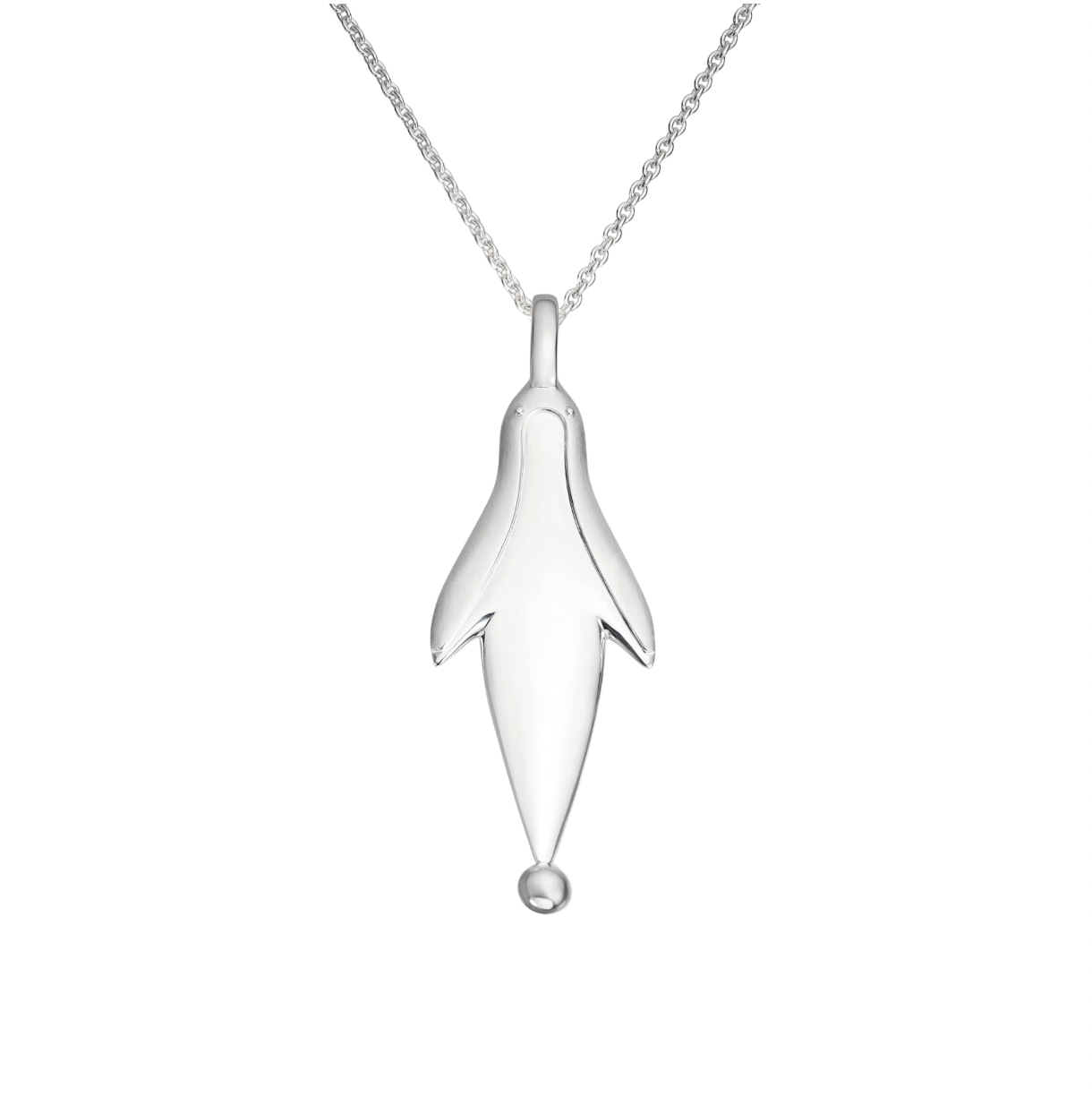 The silver penguin pendant