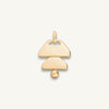 The gold double bell pendant