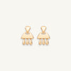 The gold drop earrings