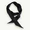 The black grande silk scarf