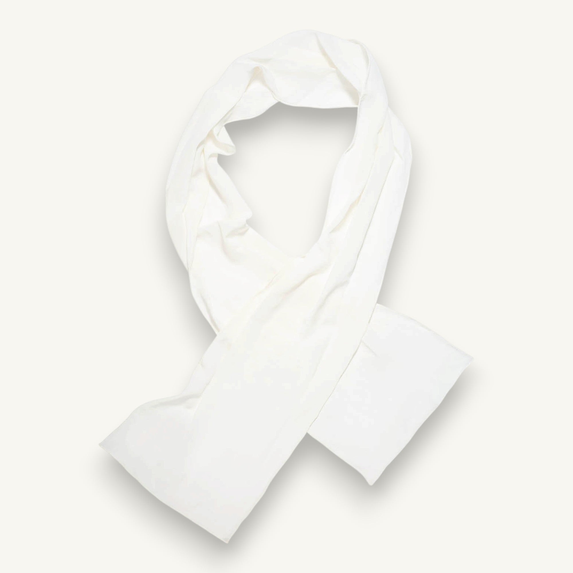 The ivory maxi silk scarf