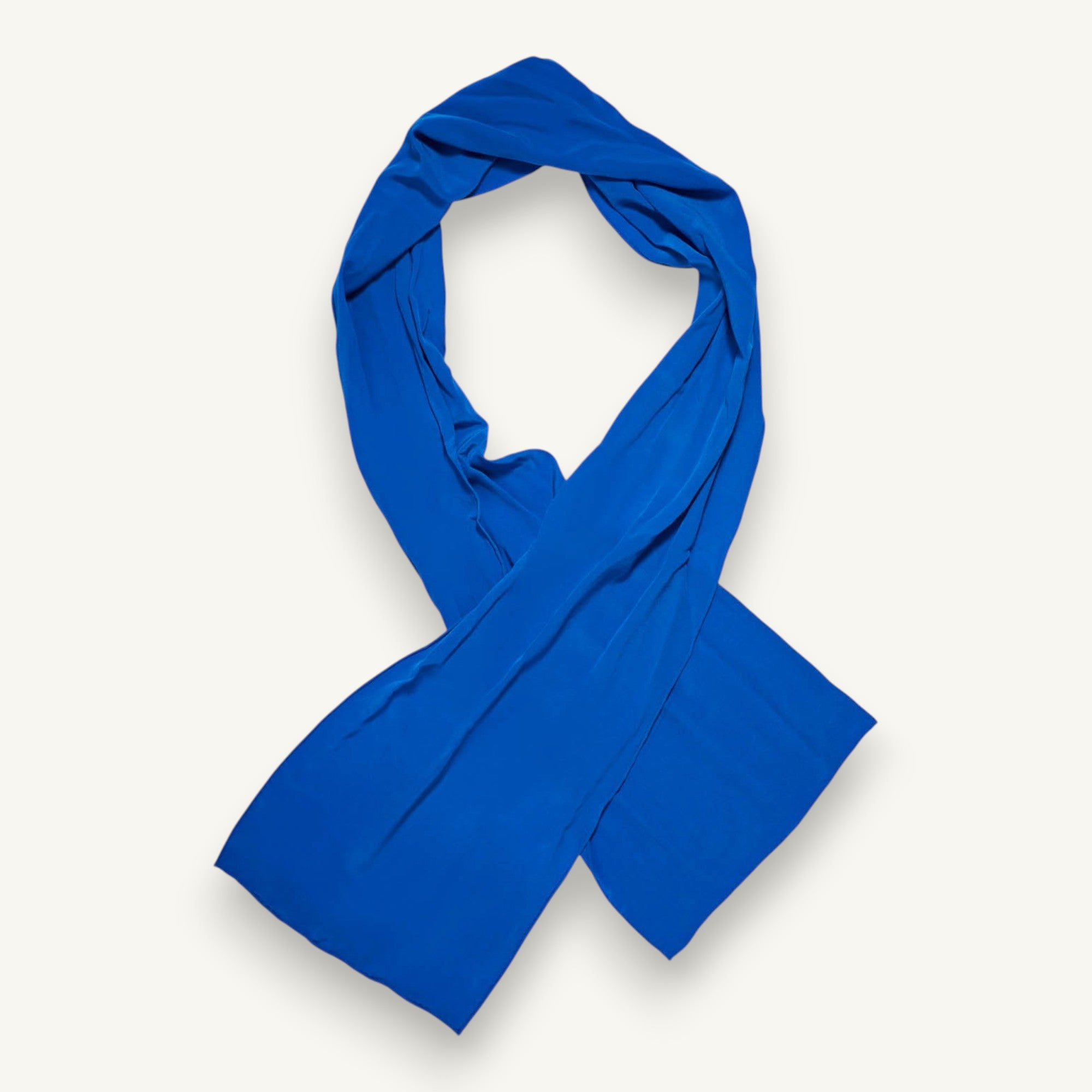 The klein blue maxi silk scarf