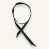 The black petite silk scarf