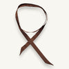 The brown petite silk scarf