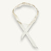 The ivory petite silk scarf
