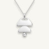 The silver double bell pendant