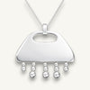 The silver grande bell pendant