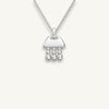 The silver petite bell pendant