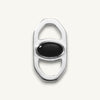 The silver scarf ring pendant